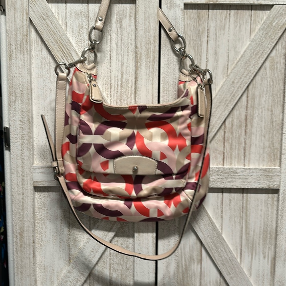 Coach satin crossbody or shoulder bag